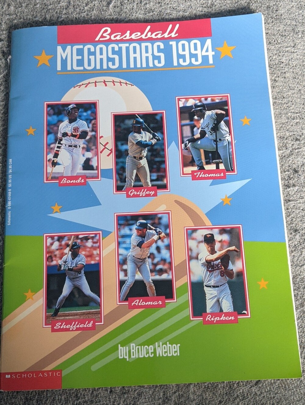 Vintage Scholastic Baseball Megastars 1994 Book Griffey Jr Etc